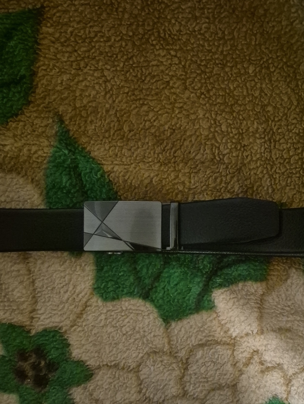 Men's Black Leather Belt